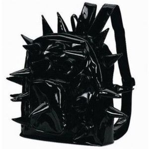 Demonia Black PVC Spiked Backpack